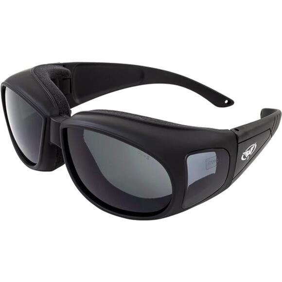 Global Vision Outfitter Padded Fit-Over Motorcycle Safety Sunglasses - Picture 7 of 7